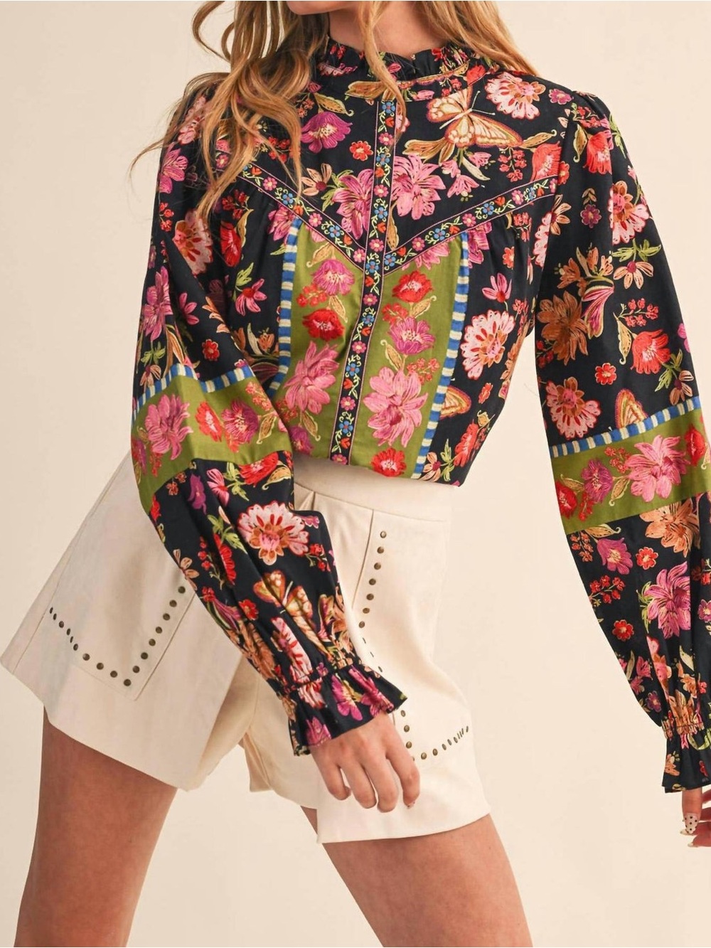 &Merci - Celia Floral Top / Size L